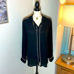 Who What Wear Black Blouse